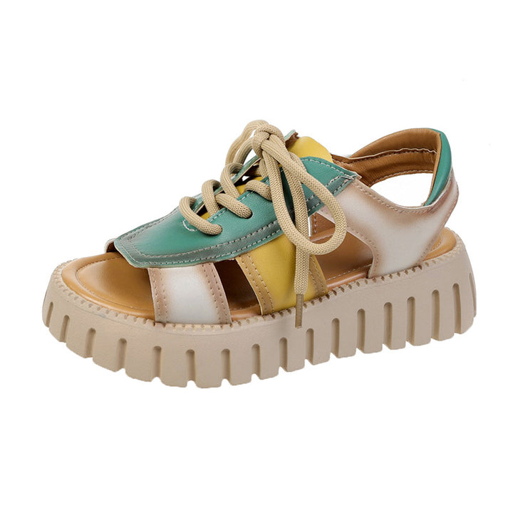 Femme Sporty Casual Platform Sandaler Stilla
