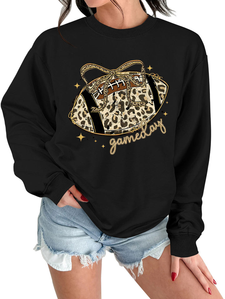 Kvinders sweatshirt med spændende sportsmotiv og afslappet skæring Stilla