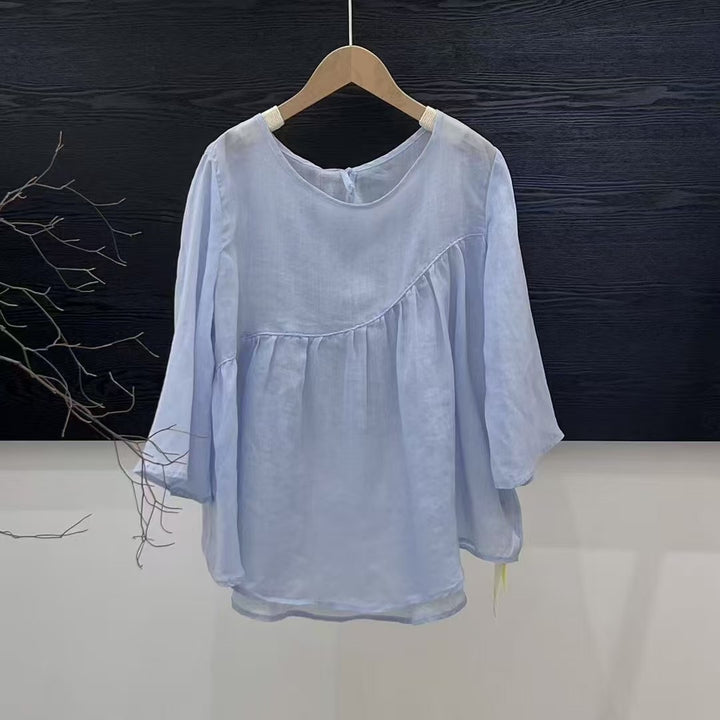 Dame Bohemian Stil lagdelt Bluse Stilla
