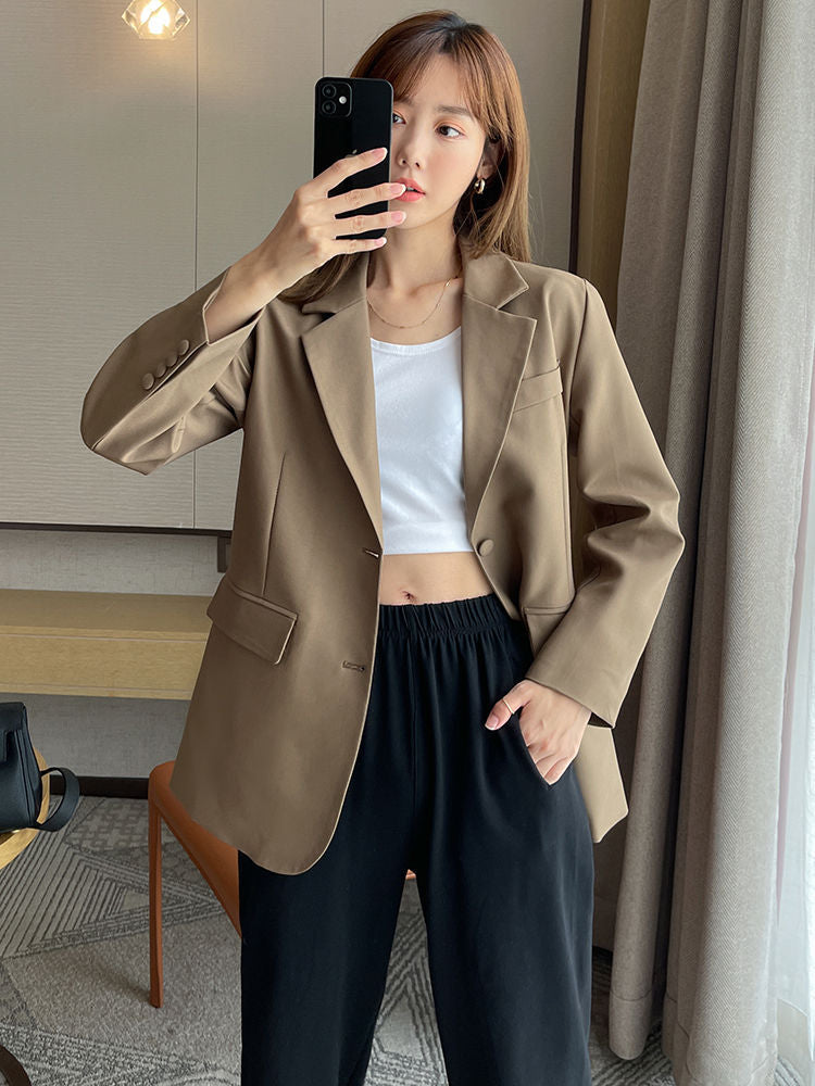 Damer elegant oversized blazer med casual snit og fine detaljer Stilla