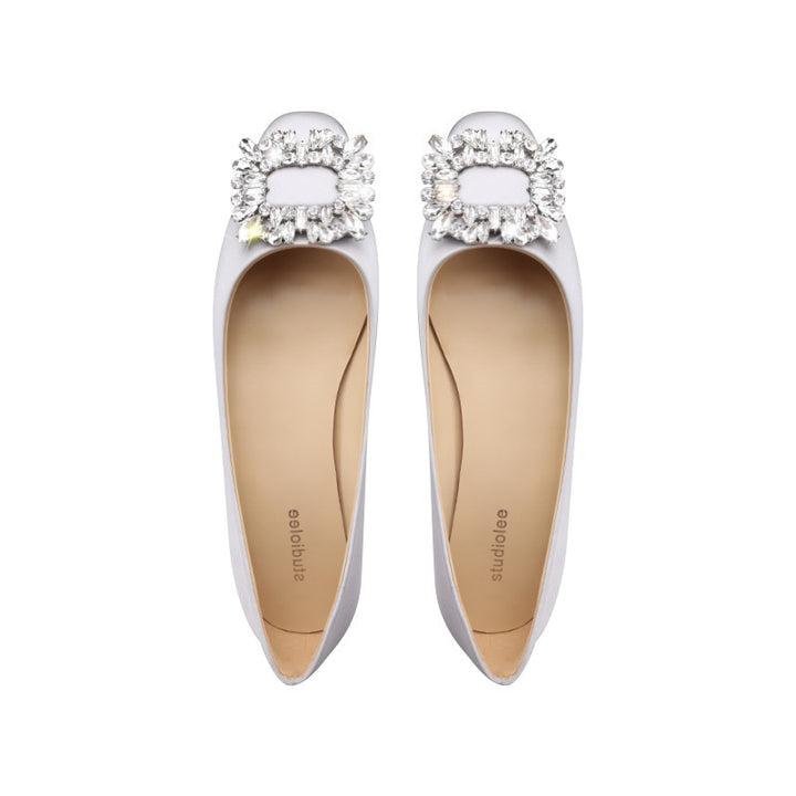 Damernes Elegante Krystalprydede Ballerinas Stilla