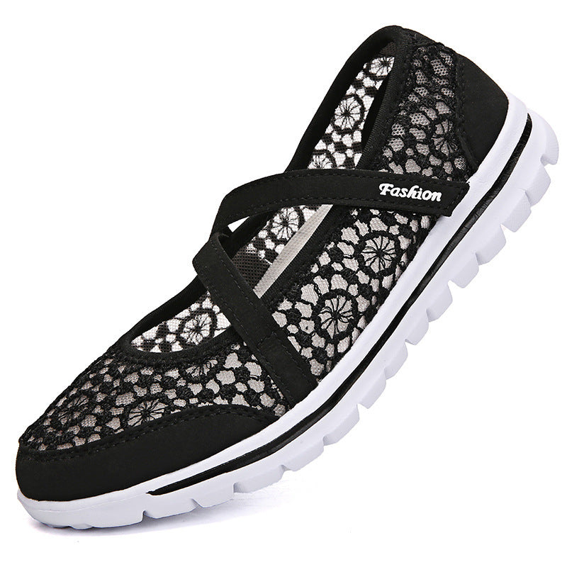 Dame Elegante Spids Slip-On Sneakers med støttende Strop Stilla