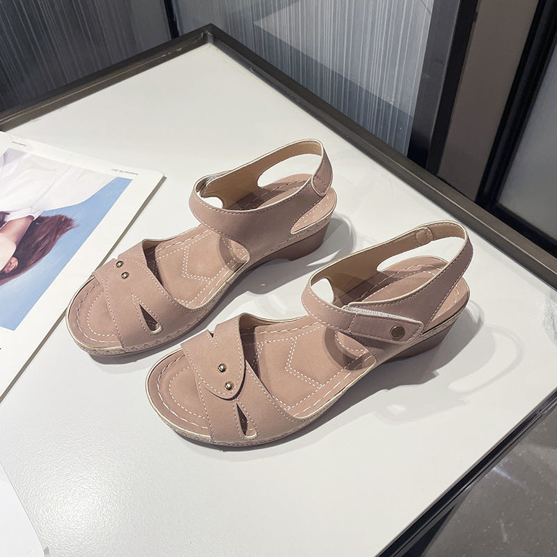 Dame Komfortable Slingback Sandaler med moderne spænde dekoration Stilla