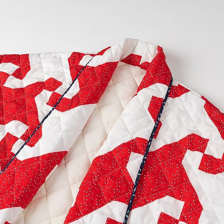 Dame Foret Patchwork-Jakke i moderne design Stilla
