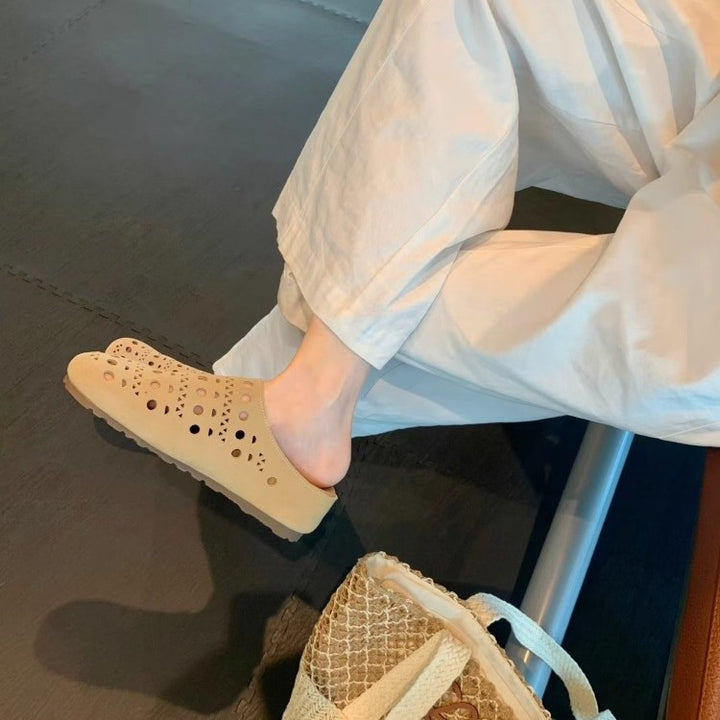 Femme Åndbare Perforerede Slip-On Clogs Stilla