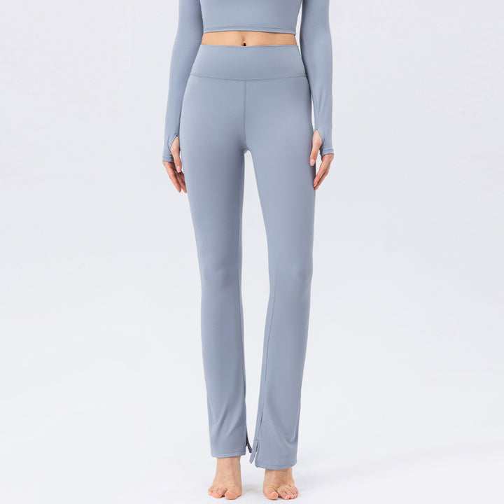 Dame højtydende fitness leggings med flydende snit og sidelukninger Stilla