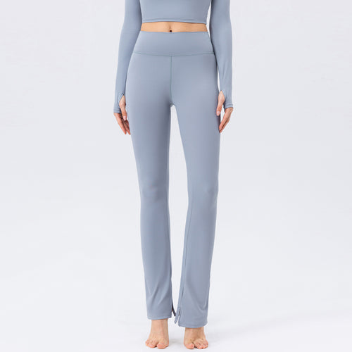 Dame højtydende fitness leggings med flydende snit og sidelukninger Stilla
