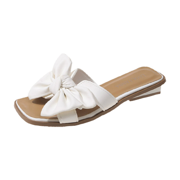 Dame mules med fashionable sløjfe-detalje og skridsikker sål Stilla