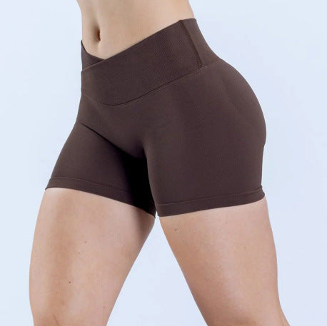 Damer sporty shorts med høj talje og figursyet snit Skovae