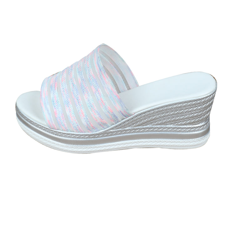 Dame Wedge-sandaler med ergonomisk sål og moderigtigt stribedesign Stilla