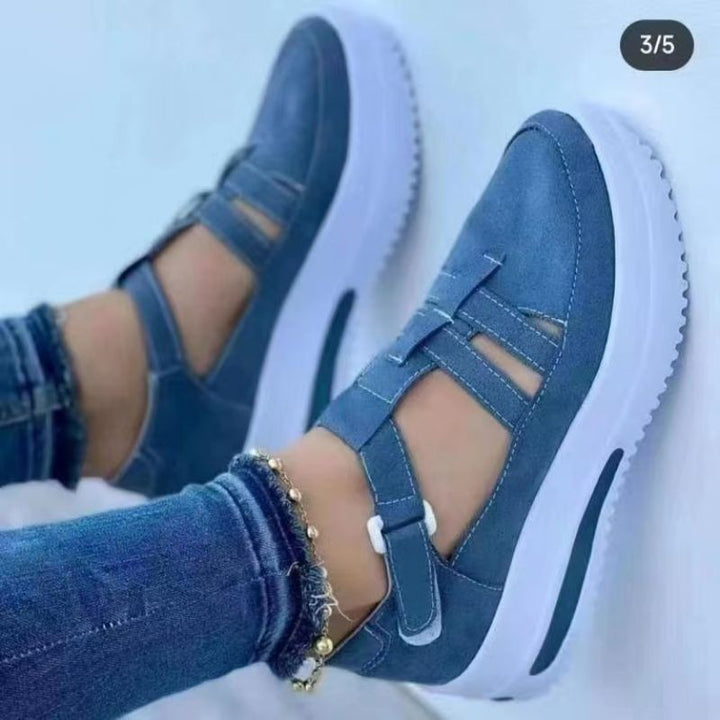 Dame fashionable Slip-On Sneakers med ergonomisk remsystem Stilla