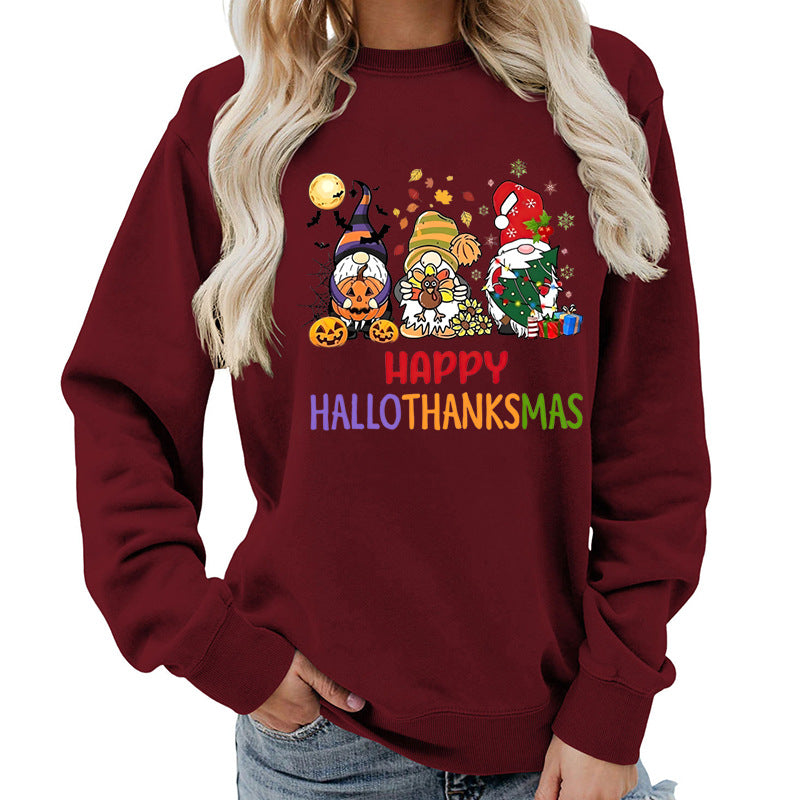Kvindernes sweatshirt med muntert feriedesign Stilla