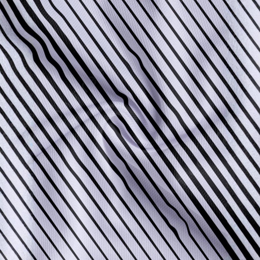 Herrer poloshirt med moderne diagonal stribemønster Stilla