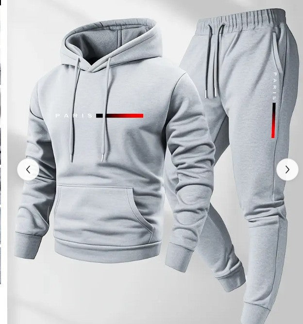 Kvinders hoodie og joggingbukser sæt med moderne Paris design Skovae