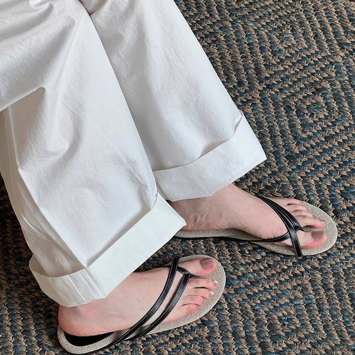Damer Stylishe Cross-Strap Flip-Flops Stilla