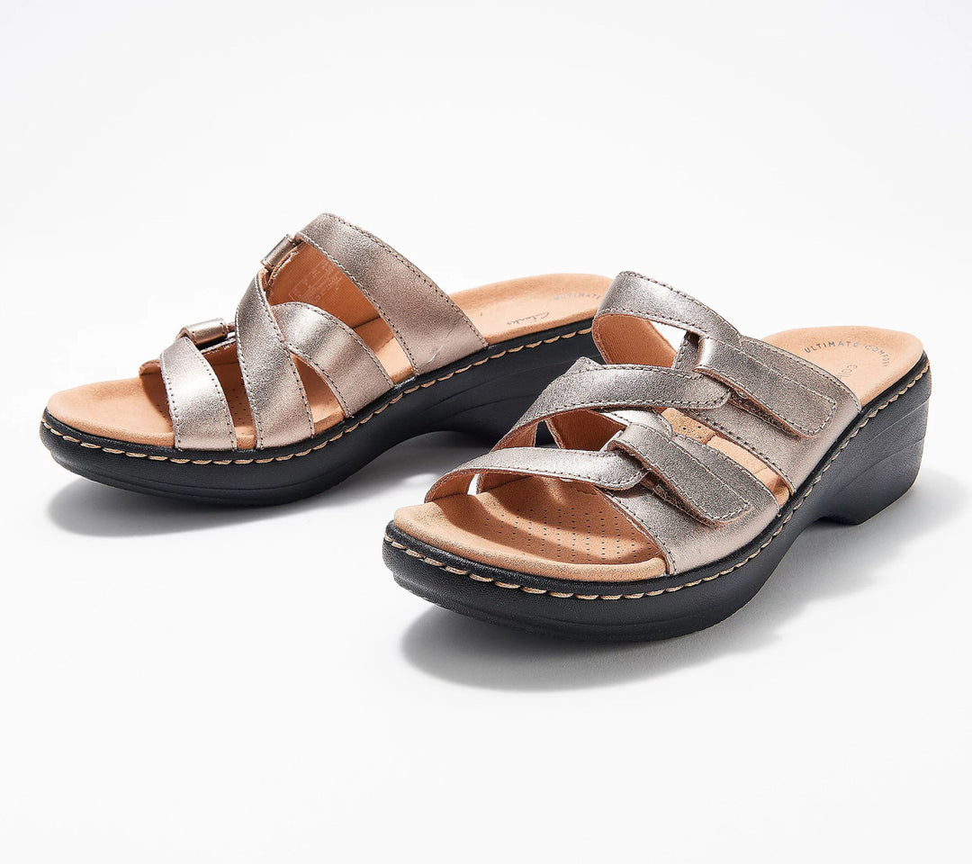 Dame Komfortable Clogs med elegante remme og ergonomisk fodbeddesign Stilla