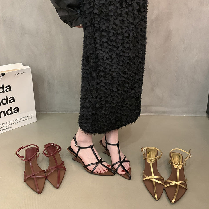 Femme Elegant Rem Sandaler Åbne Tæer Højhælede Stilla