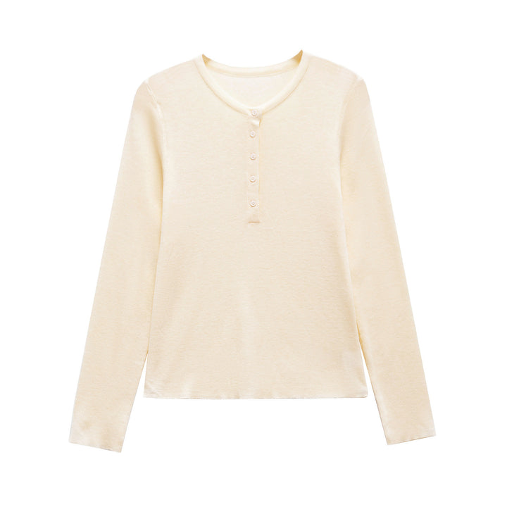 Femme Langærmet Henley Top Stilla