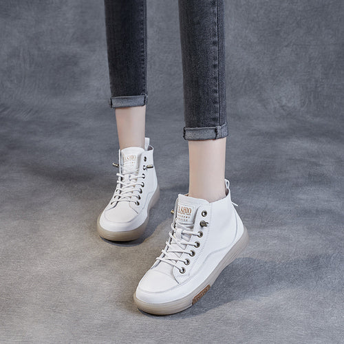 Herre High-Top Læder Sneakers med retro-inspireret design Stilla