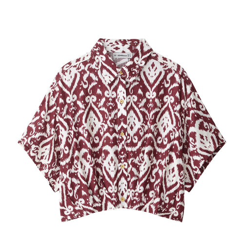 Femme Kortærmet Button-Up Skjorte Stilla
