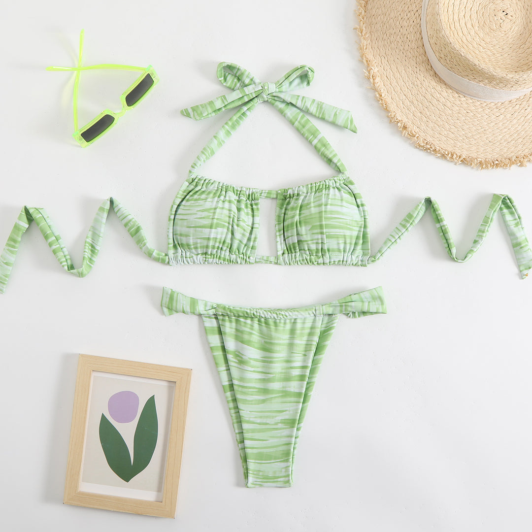 Femme Cutout Detaljeret Bikini-Sæt Stilla