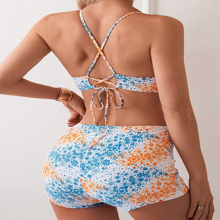 Dame Bikini-sæt med blomsterdesign og høj komfort Stilla