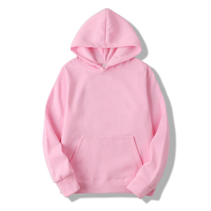 Kvinders hoodie lavet af blød fleece med praktisk kengurulomme Skovae