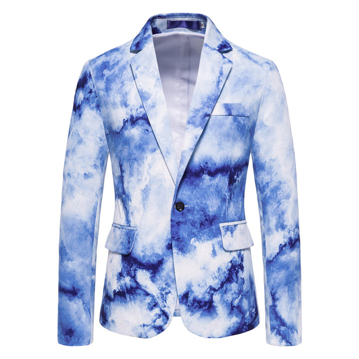 Herrer Kunstnerisk Tryk Blazer Stilla