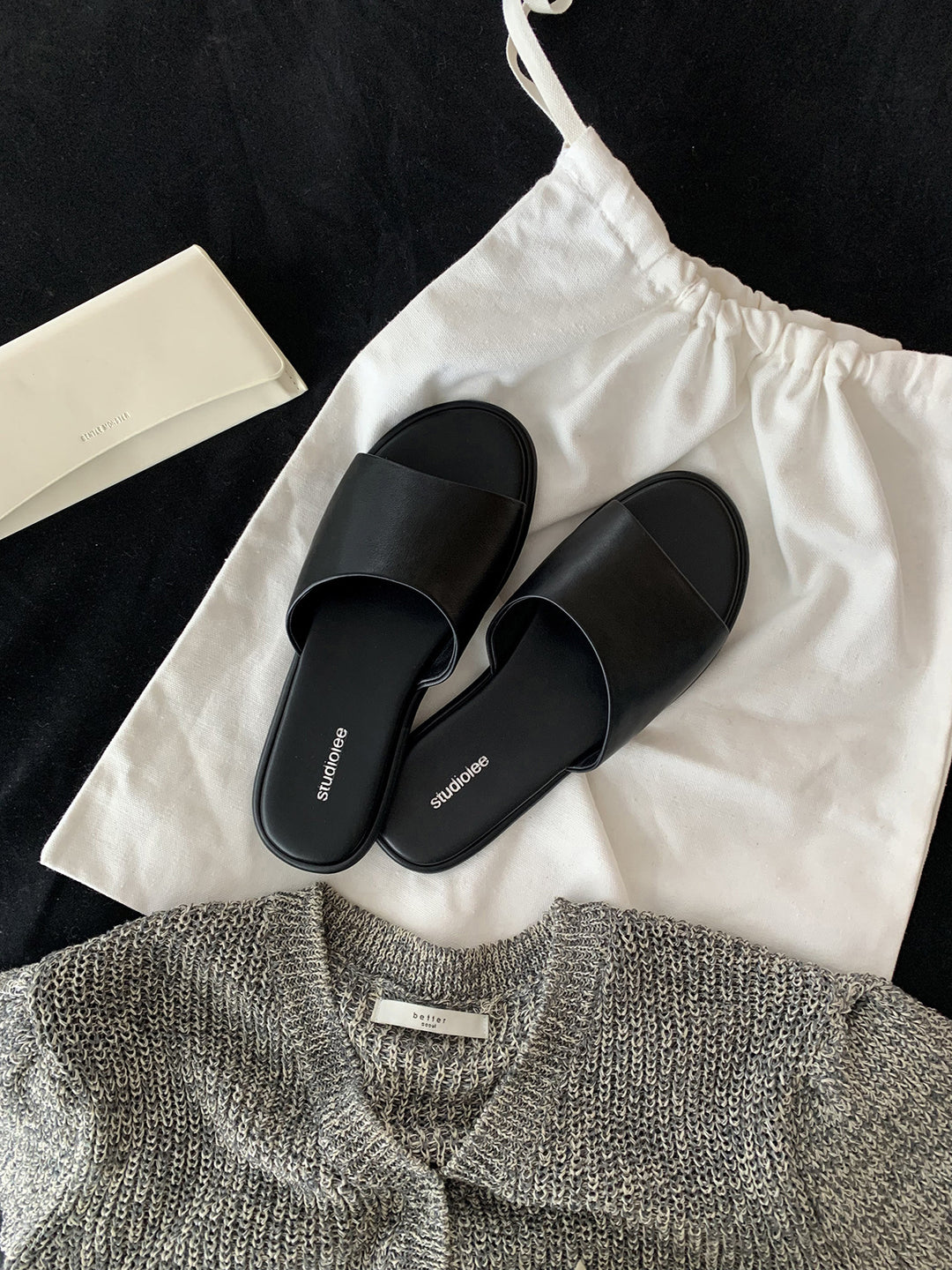 Dame Minimalistiske Slide Sandaler med Polstret Indersål Stilla
