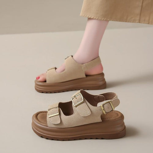 Dame Plateau-sandaler med justerbare spænder og behagelig dæmpning Stilla