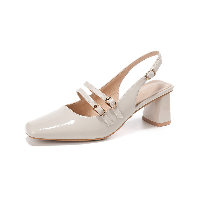 Damessko med blokhæle og slingback Stilla