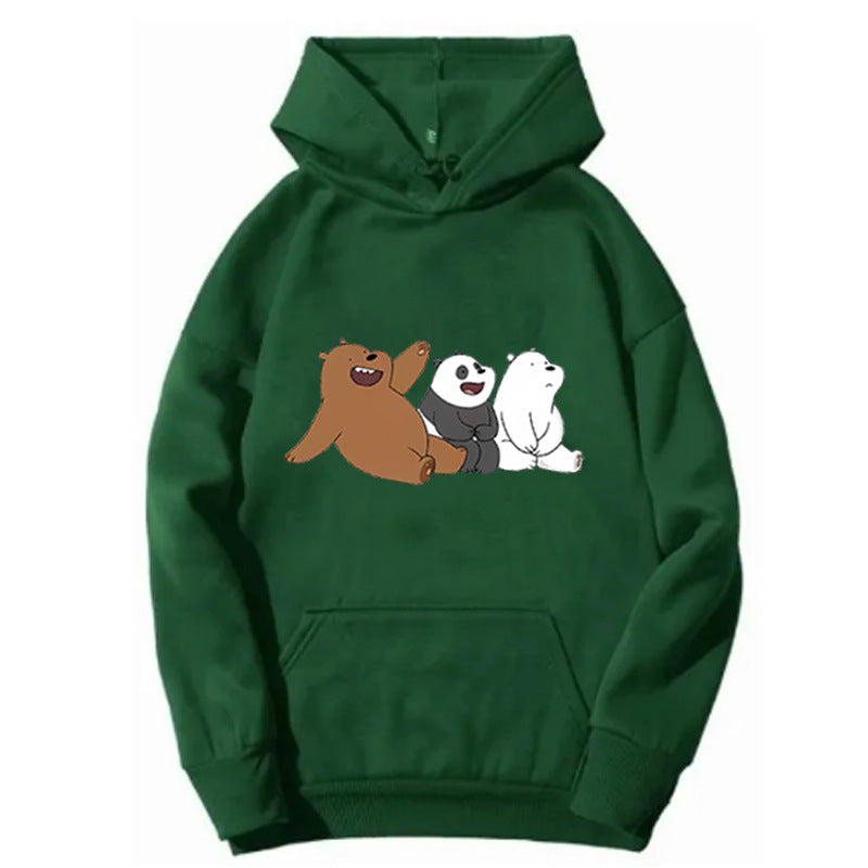 Dame hoodie med humoristisk dyremotiv Skovae