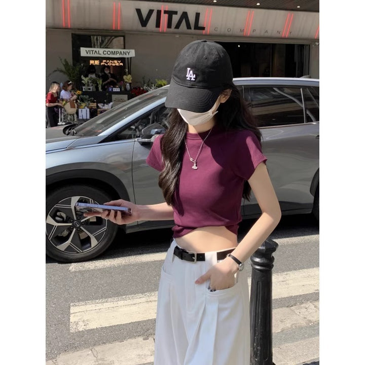 Femme Cropped Relaxed Fit T-Shirt Stilla
