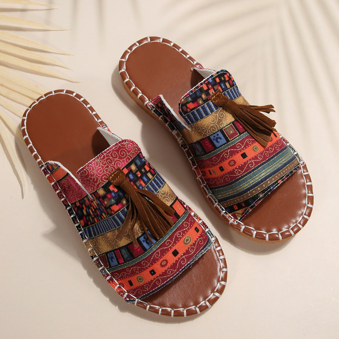 Dame stilfulde Boho Glid Sandaler Stilla