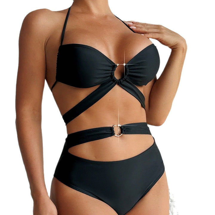 Dame Bikini-sæt med moderne cut-outs og fremrykket ringdetalje Stilla