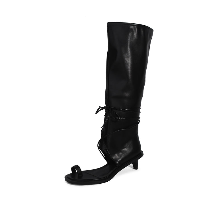 Femme Snøring Lår-høje Gladiator Sandaler Stilla