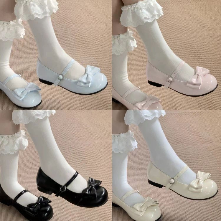 Dame elegante Mary Jane Ballerinas med modebånd-detalje og komfortabelt fodseng Stilla