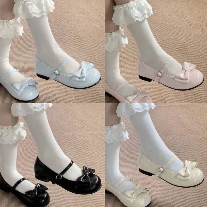 Dame elegante Mary Jane Ballerinas med modebånd-detalje og komfortabelt fodseng Stilla