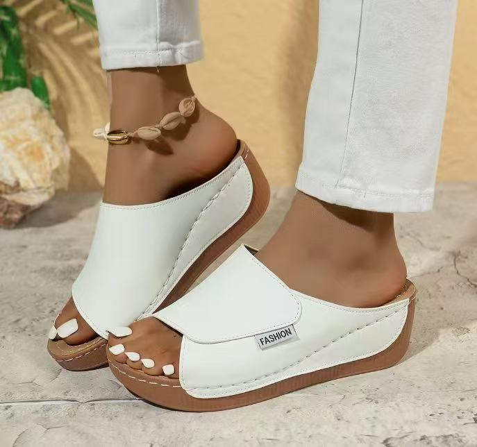 Dame Chic Platform Slide Sandaler Stilla