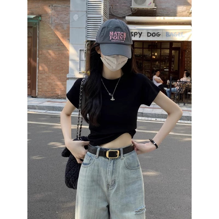 Femme Cropped Relaxed Fit T-Shirt Stilla