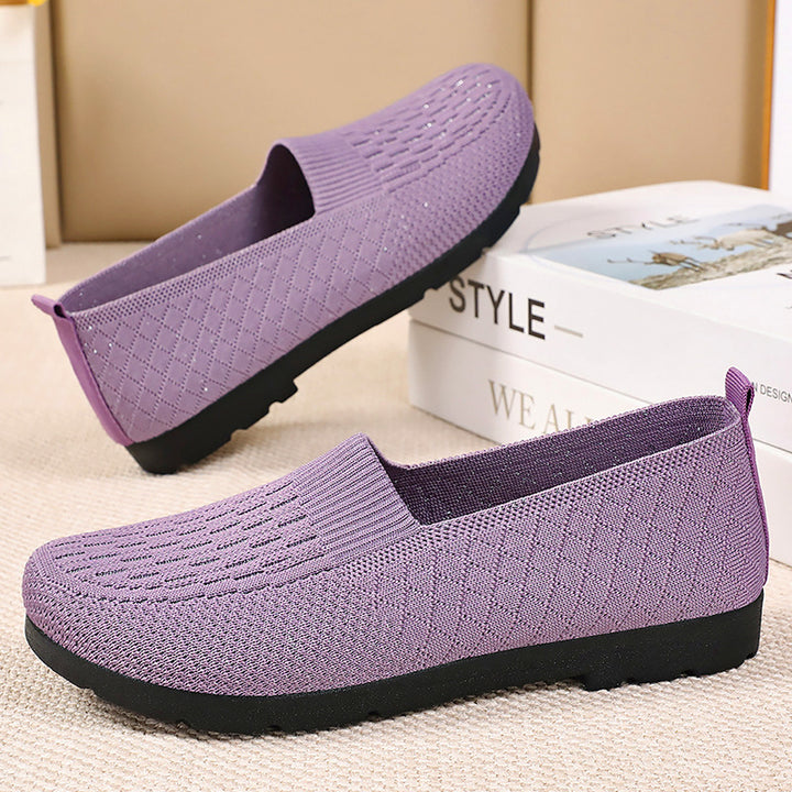 Dame Behagelige Slippers med elastisk overmateriale og skridsikker sål Stilla