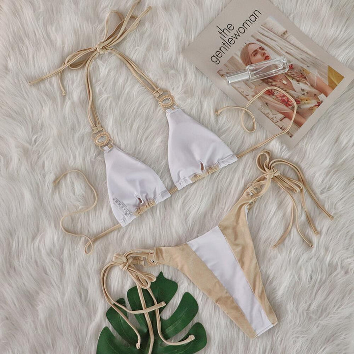 Dame Stilfuld Cut-Out Trekant Bikini Sæt Stilla
