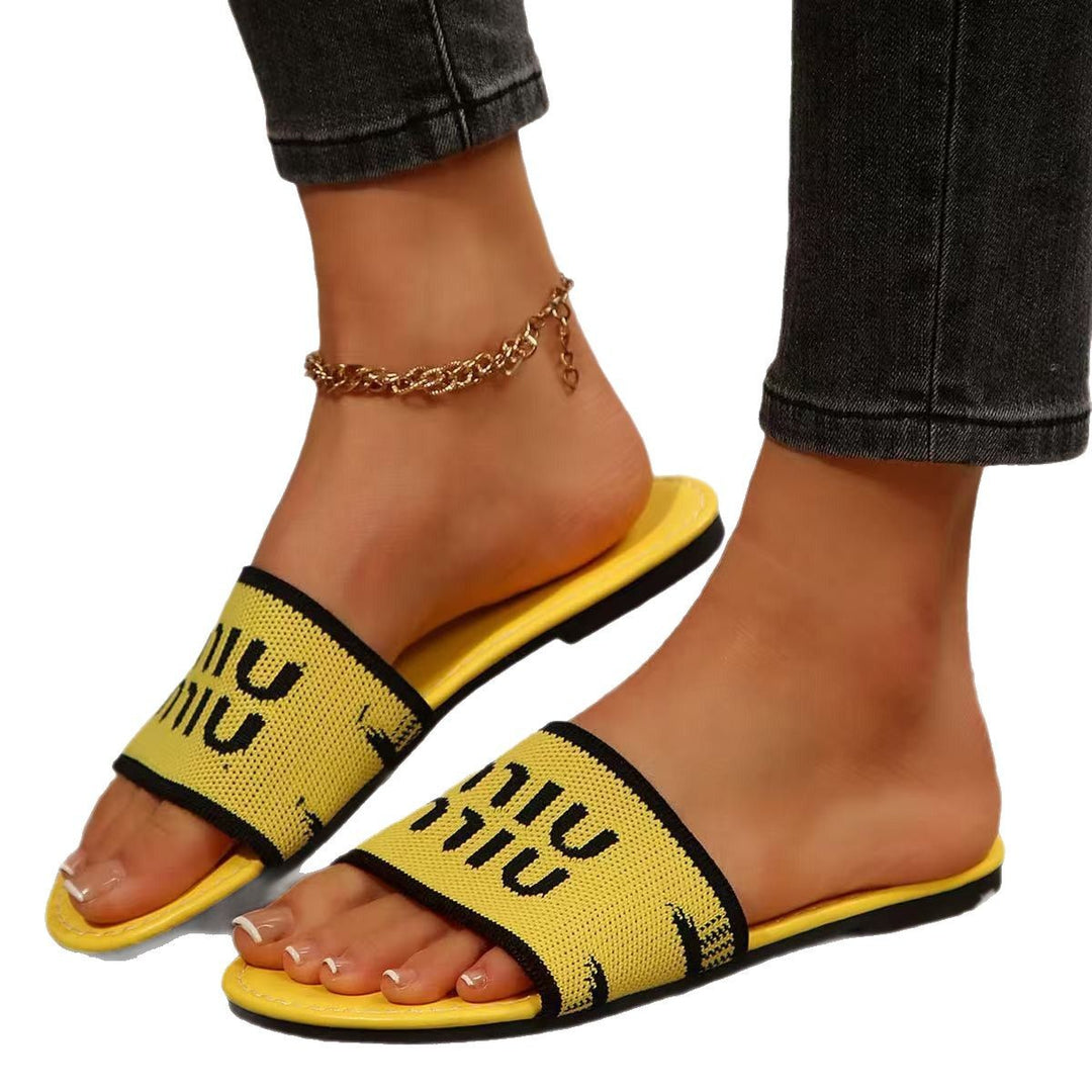 Dame Sportliche Slippers med elastisk Overdel og skridsikker Sål Stilla