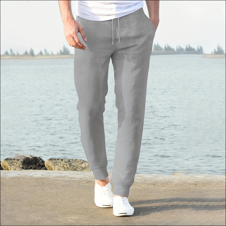 Herrer joggebukser med åndbart stof og elastisk talje Stilla