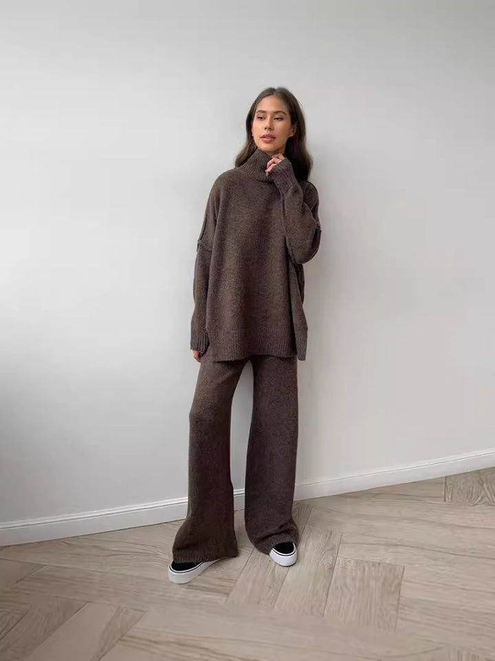 Dame Oversize Rullekravepullover Kjole Stilla