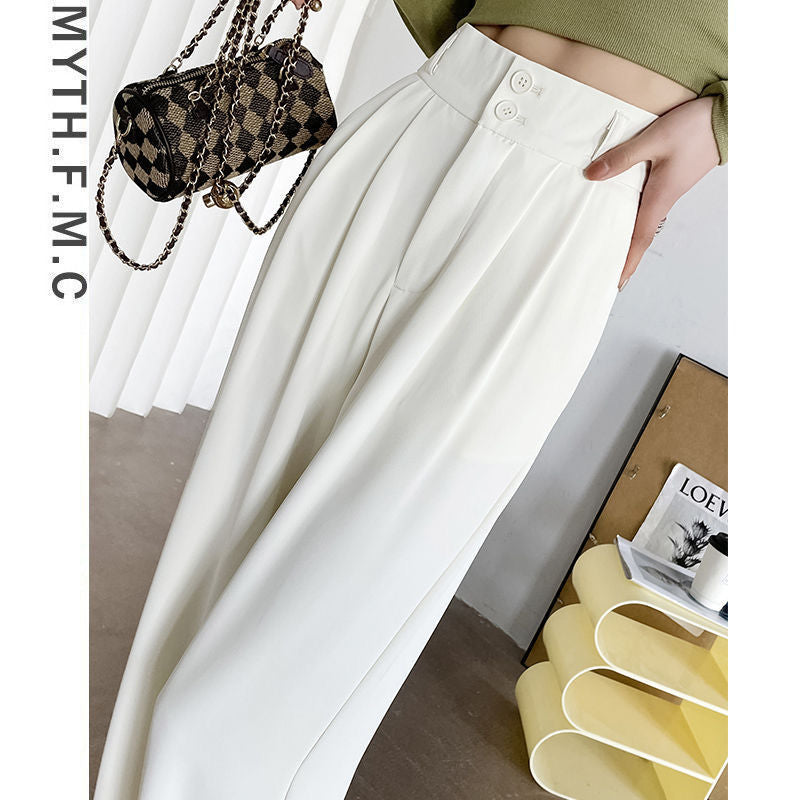 Kvindernes klassiske taljebukser med elegant drapering