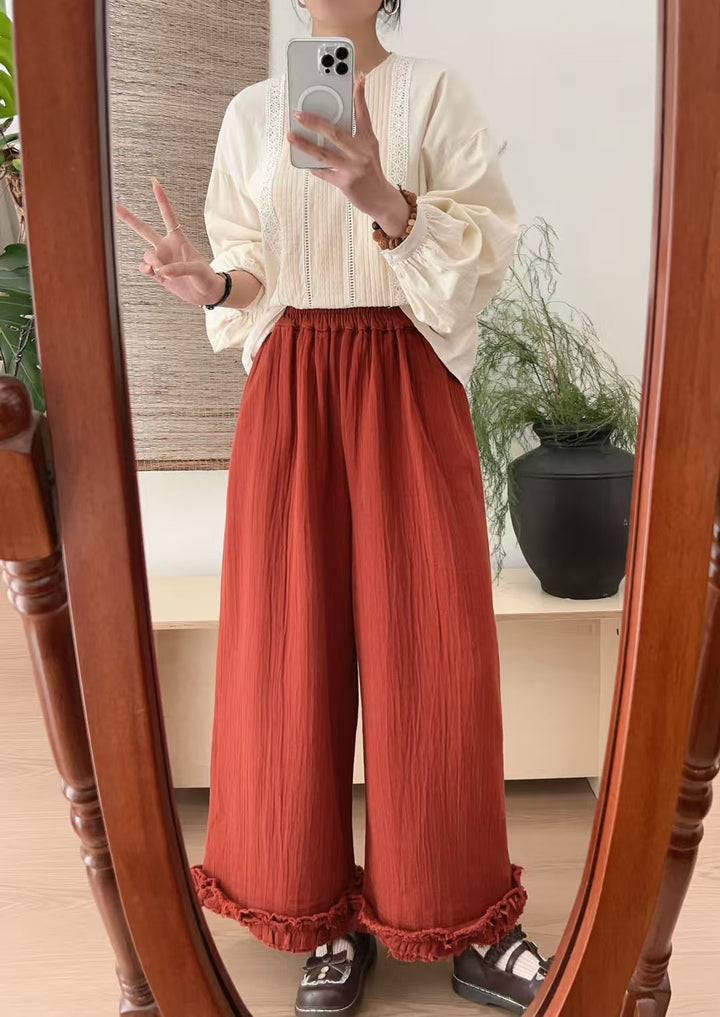 Femme Elegante Button-Up Bluse med Spids Krave Stilla