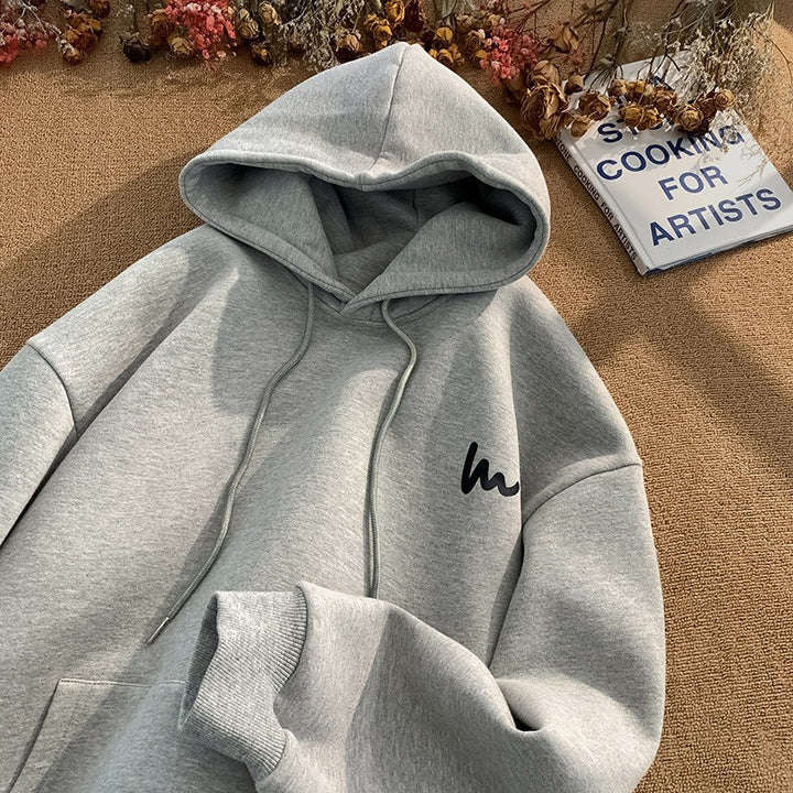 Dame hoodie med en afslappet oversized pasform og microfibermateriale af høj kvalitet Skovae