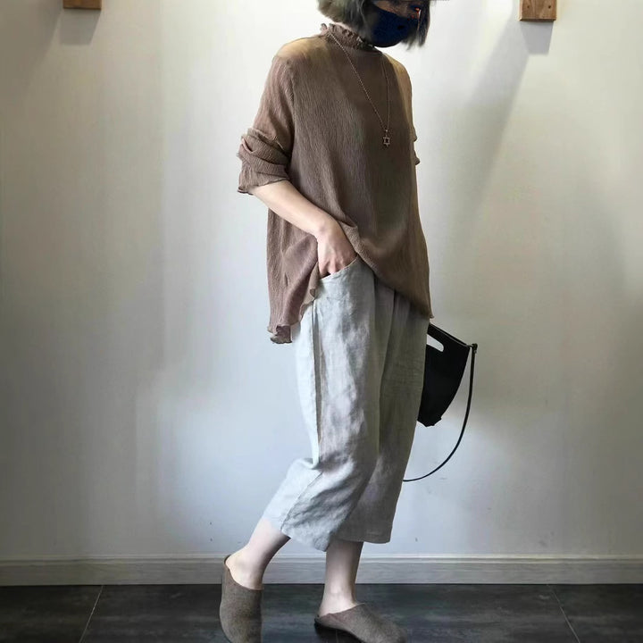Femme Casual Løs Pasform Langærmet Skjorte Stilla