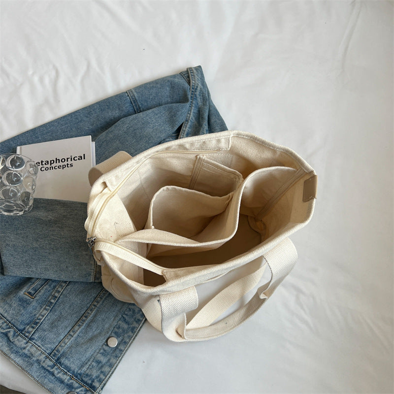 Femme Multifunktionel Canvas Transporttaske Stilla